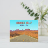 Monument Valley Arizona Utah Vintage Briefkaart (Staand voorkant)