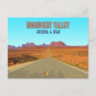 Monument Valley Arizona Utah Vintage Briefkaart