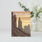 Monument Valley Arizona Utah Vintage Briefkaart (Staand voorkant)