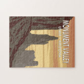 Monument Valley Arizona Utah Vintage Legpuzzel (Horizontaal)