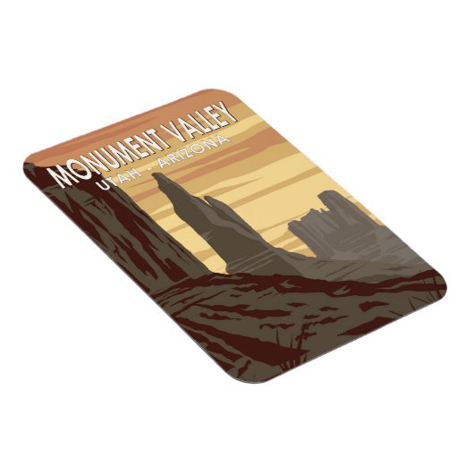 Monument Valley Arizona Utah Vintage Magneet (Rechterzijde)