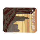 Monument Valley Arizona Utah Vintage Magneet (Horizontaal)