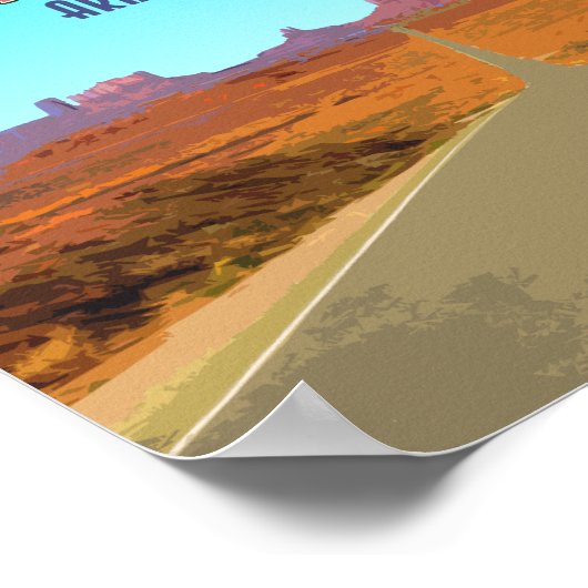 Monument Valley Arizona Utah Vintage Poster (Hoek)