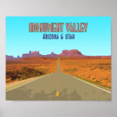 Monument Valley Arizona Utah Vintage Poster (Voorkant)