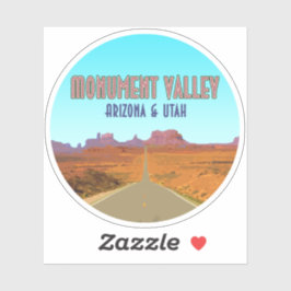 Monument Valley Arizona Utah Vintage Sticker