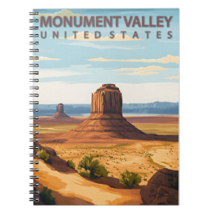 Monument Valley Arizona Utah Vintage Travel Notitieboek