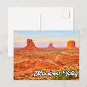 Monument Valley, Arizona, Verenigde Staten Briefkaart (Voorkant / Achterkant)