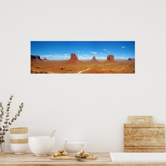 Monument Valley between Arizona and Utah Poster (Keuken)