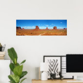 Monument Valley between Arizona and Utah Poster (Thuiskantoor)
