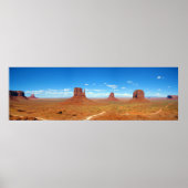 Monument Valley between Arizona and Utah Poster (Voorkant)