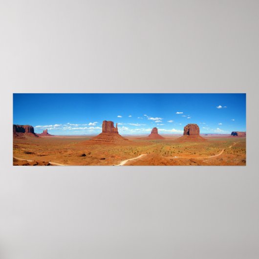 Monument Valley between Arizona and Utah Poster (Voorkant)