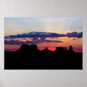 Monument Valley bij Sunrise Poster (Voorkant)