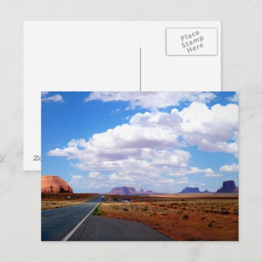 Monument Valley - BRIEFKAART (Voorkant / Achterkant)