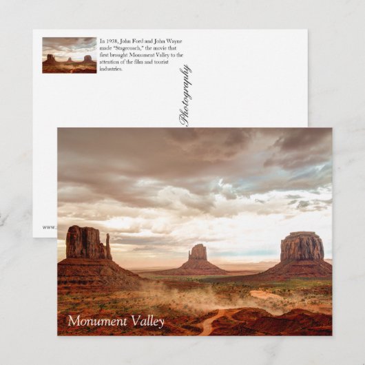 Monument Valley Briefkaart (Voorkant / Achterkant)