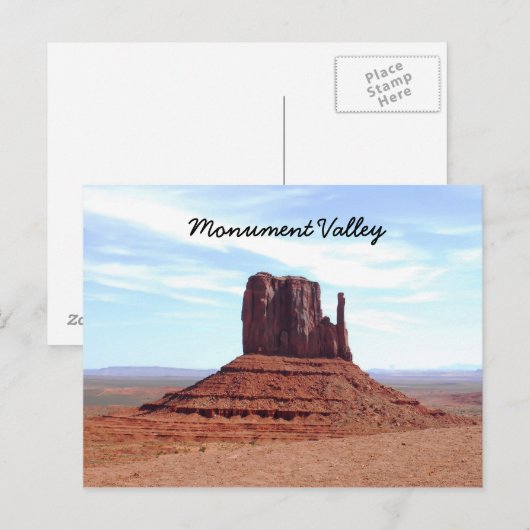Monument Valley Briefkaart (Voorkant / Achterkant)