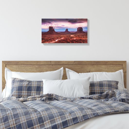 Monument Valley Canvas Afdruk (Insitu (Slaapkamer))
