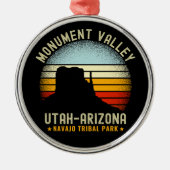 Monument Valley Classic Utah View Metalen Ornament (Voorkant)