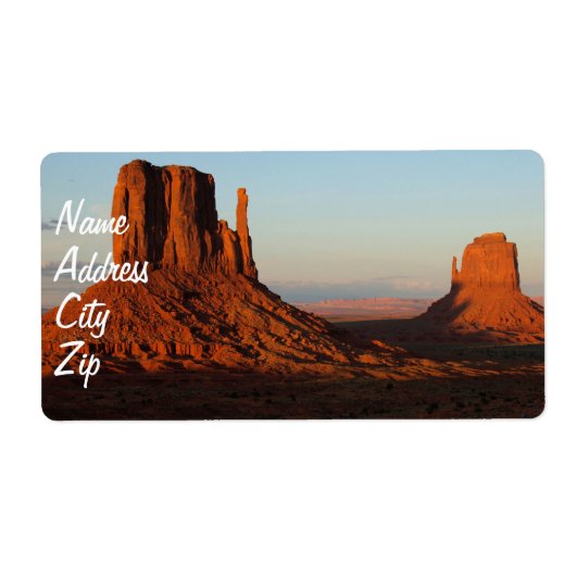 Monument valley, Colorado Etiket (Voorkant)