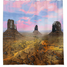 Monument Valley. Douchegordijn