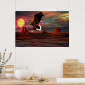Monument - Valley-Eagle-Set-1 Poster (Keuken)