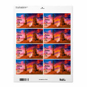 Monument Valley Etiket (Full Sheet)