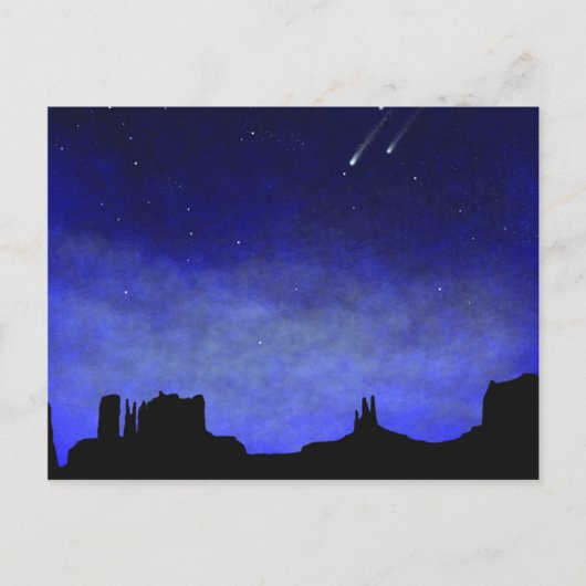 Monument Valley Glow in Dark Wall Mural Briefkaart (Voorkant)