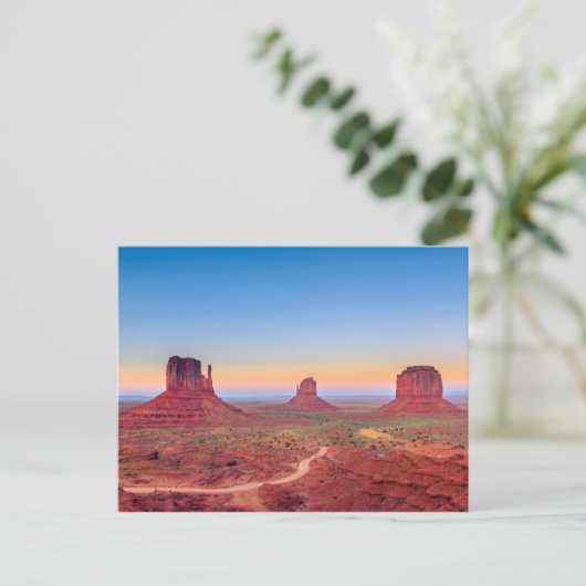 Monument Valley Grand Canyon Utah USA Sunset Briefkaart (Staand voorkant)