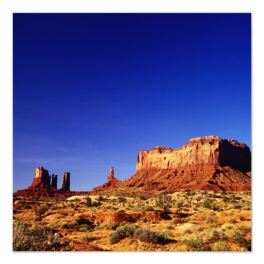 Monument Valley (hooggepolariseerd) Foto Afdruk (Voorkant)