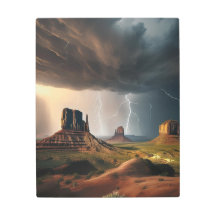 Monument Valley in een volledig onweer