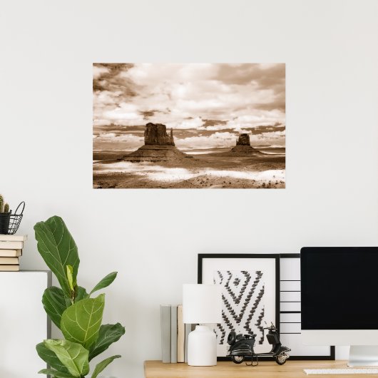 monument valley infrared poster (Thuiskantoor)