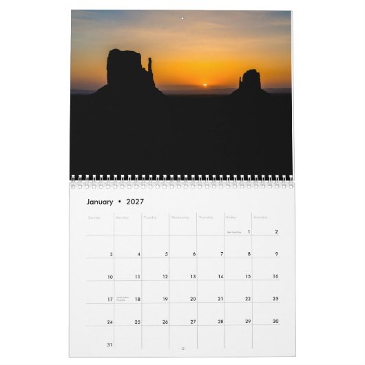 Monument Valley Kalender (Jan 2027)