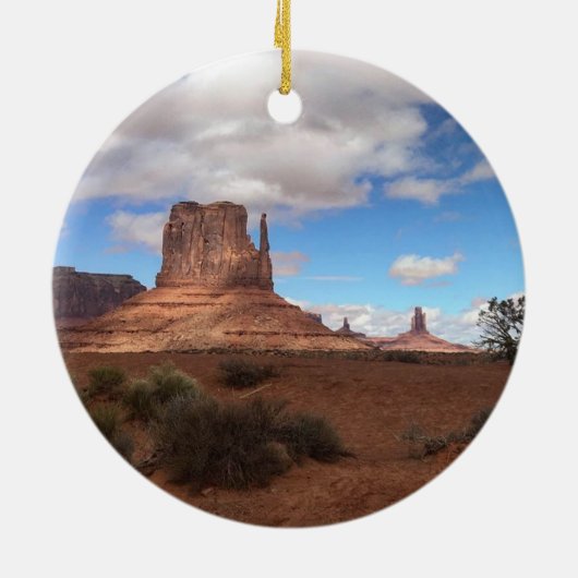 Monument Valley Keramisch Ornament (Achterkant)