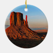 Monument Valley Kerstmis Keramisch Ornament (Achterkant)