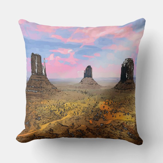 Monument Valley. Kussen (Voorkant)