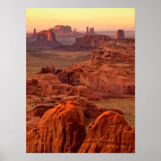 Monument Valley landschap, Arizona Poster (Voorkant)