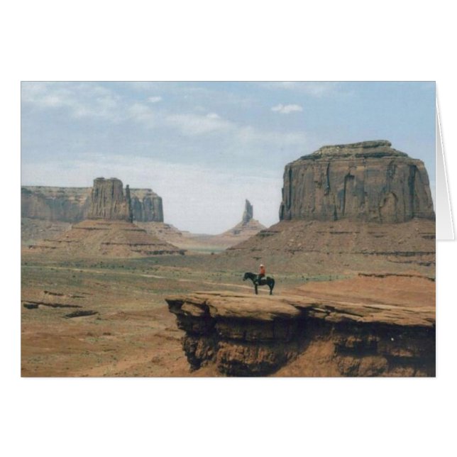 Monument Valley met Cowboy (Voorkant Horizontaal)