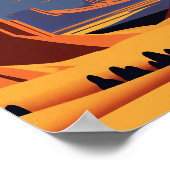 Monument Valley Minimalist Vintage Poster Art (Hoek)