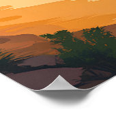 Monument Valley National Park Desert Landscape Poster (Hoek)