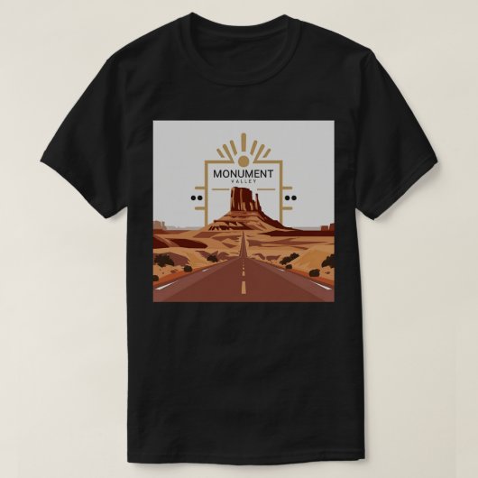 Monument Valley National Park Travel Sticker TShir T-shirt (Design voorkant)