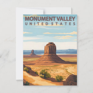Monument Valley Navajo Nation Vintage Briefkaart