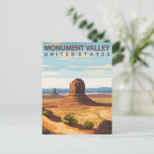 Monument Valley Navajo Nation Vintage Briefkaart (Staand voorkant)