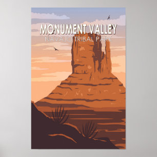 Monument Valley Navajo Tribal Park  Poster