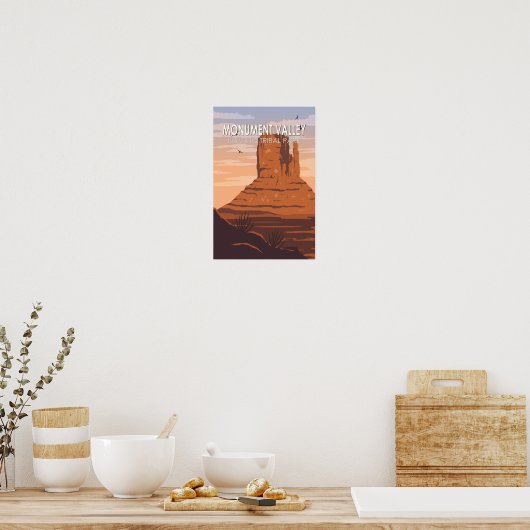 Monument Valley Navajo Tribal Park  Poster (Keuken)