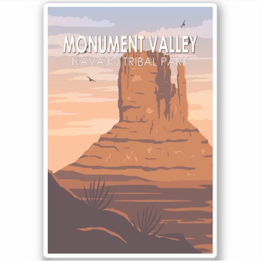 Monument Valley Navajo Tribal Park Sticker (Voorkant)