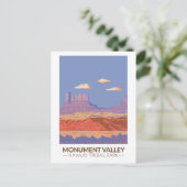 Monument Valley Navajo Tribal Park Travel  Briefkaart (Staand voorkant)