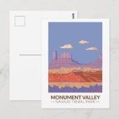Monument Valley Navajo Tribal Park Travel  Briefkaart (Voorkant / Achterkant)
