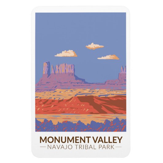 Monument Valley Navajo Tribal Park Travel  Magneet (Verticaal)