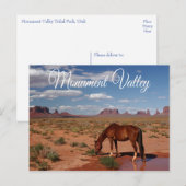 Monument Valley Navajo Tribal Park Utah USA Briefkaart (Voorkant / Achterkant)