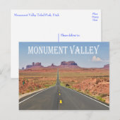 Monument Valley Navajo Tribal Park Utah USA Briefkaart (Voorkant / Achterkant)