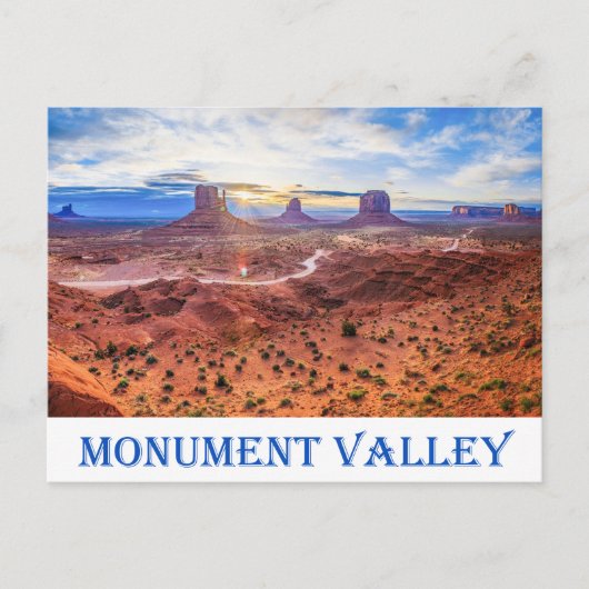 Monument Valley Navajo Tribal Park Utah USA Briefkaart (Voorkant)